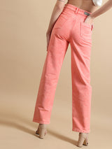 Colour Me Cool Straight Jeans – Orange