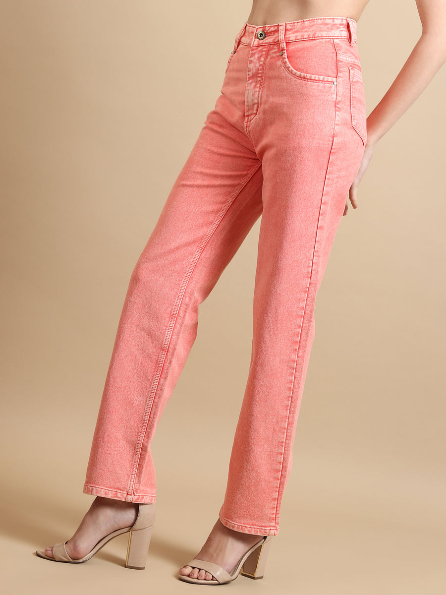 Colour Me Cool Straight Jeans – Orange