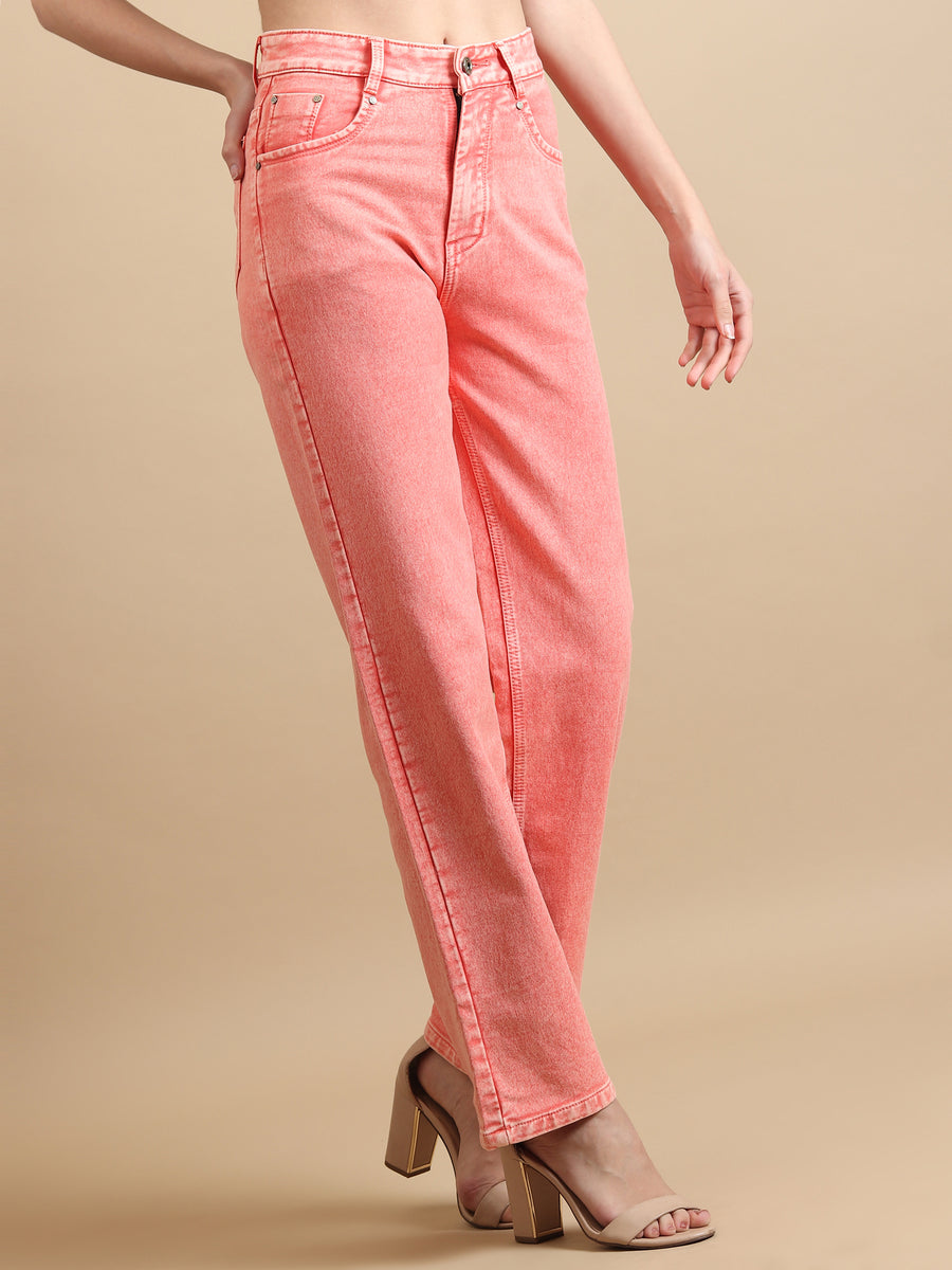 Colour Me Cool Straight Jeans – Orange