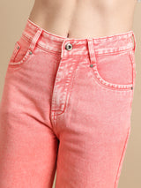Colour Me Cool Straight Jeans – Orange
