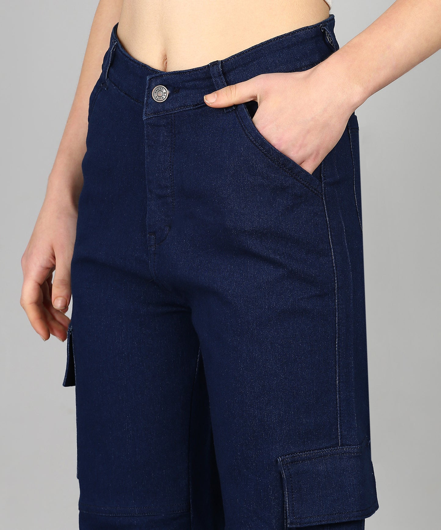 Navy City Roamer Cargo Jeans