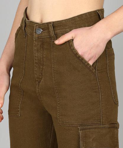 Brown City Slicker Scout Cargo Denim