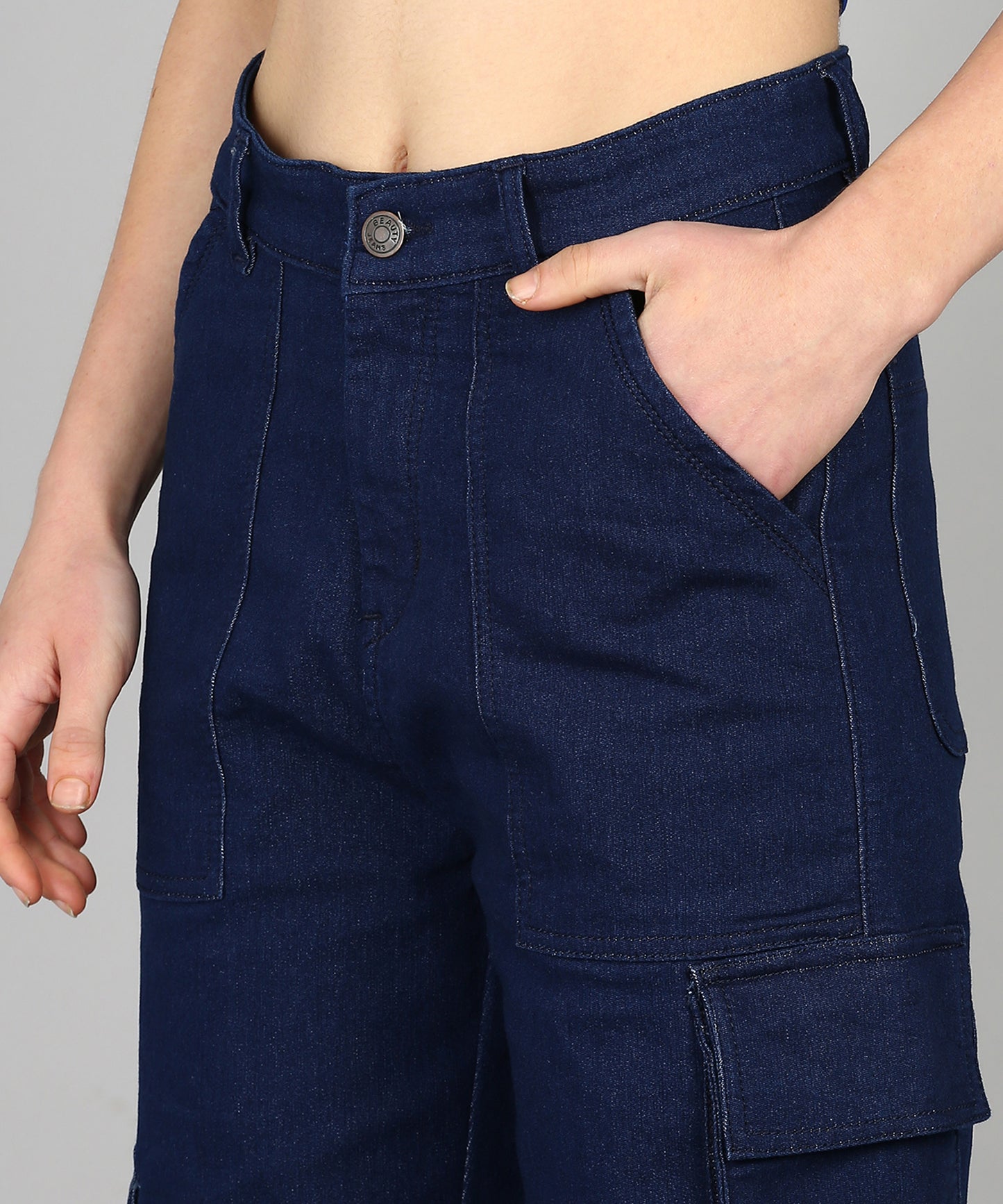 Navy City Slicker Scout Cargo Denim