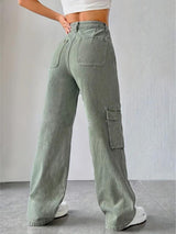 City Slicker Scout Cargo Denim – Brown Cargo Jeans Side View – Glossia Fashion