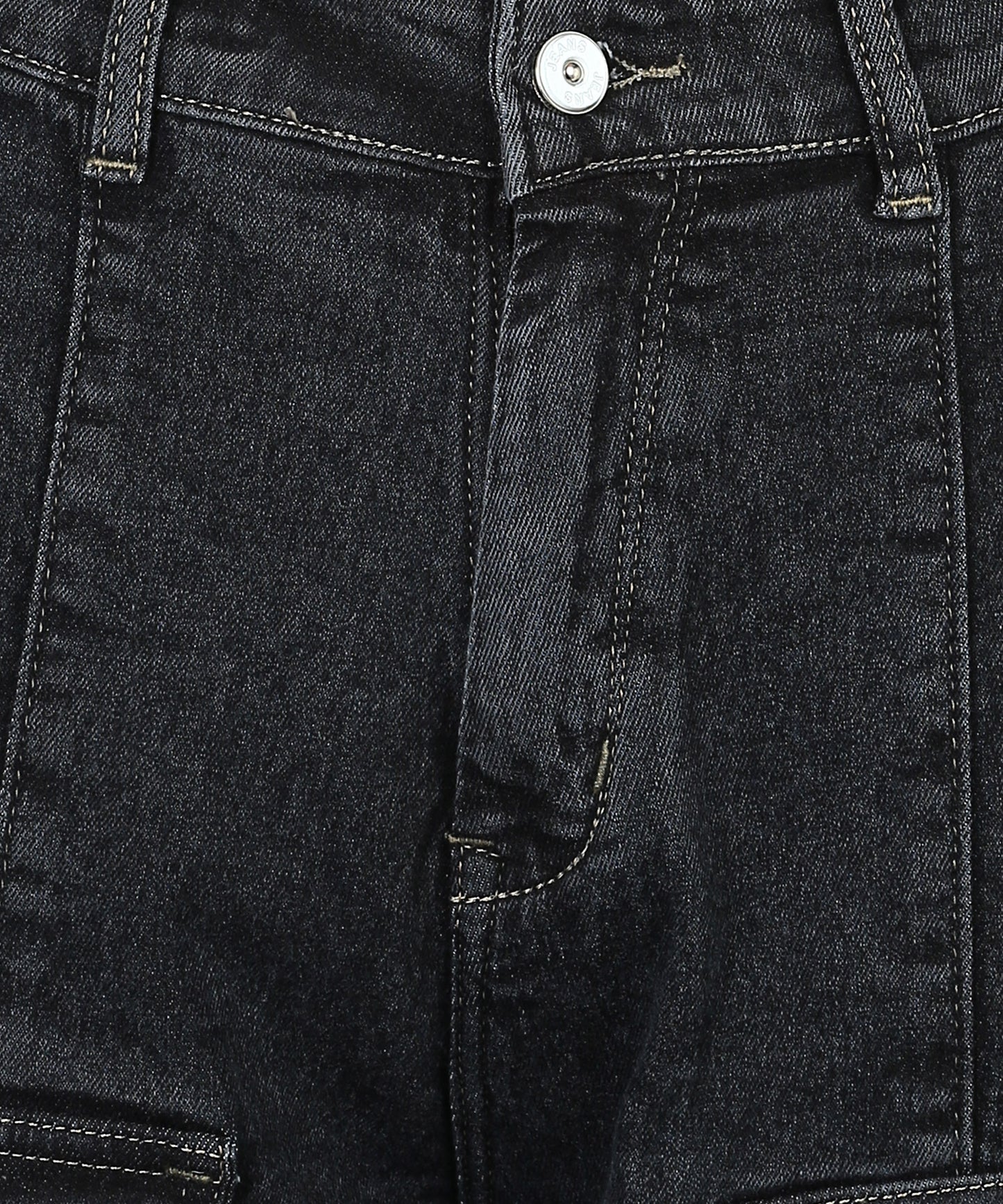 Black City Roamer Chic Cargo Jeans