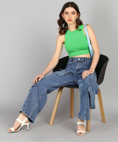 City Roamer Chic Cargo Jeans - Glossia Fashion