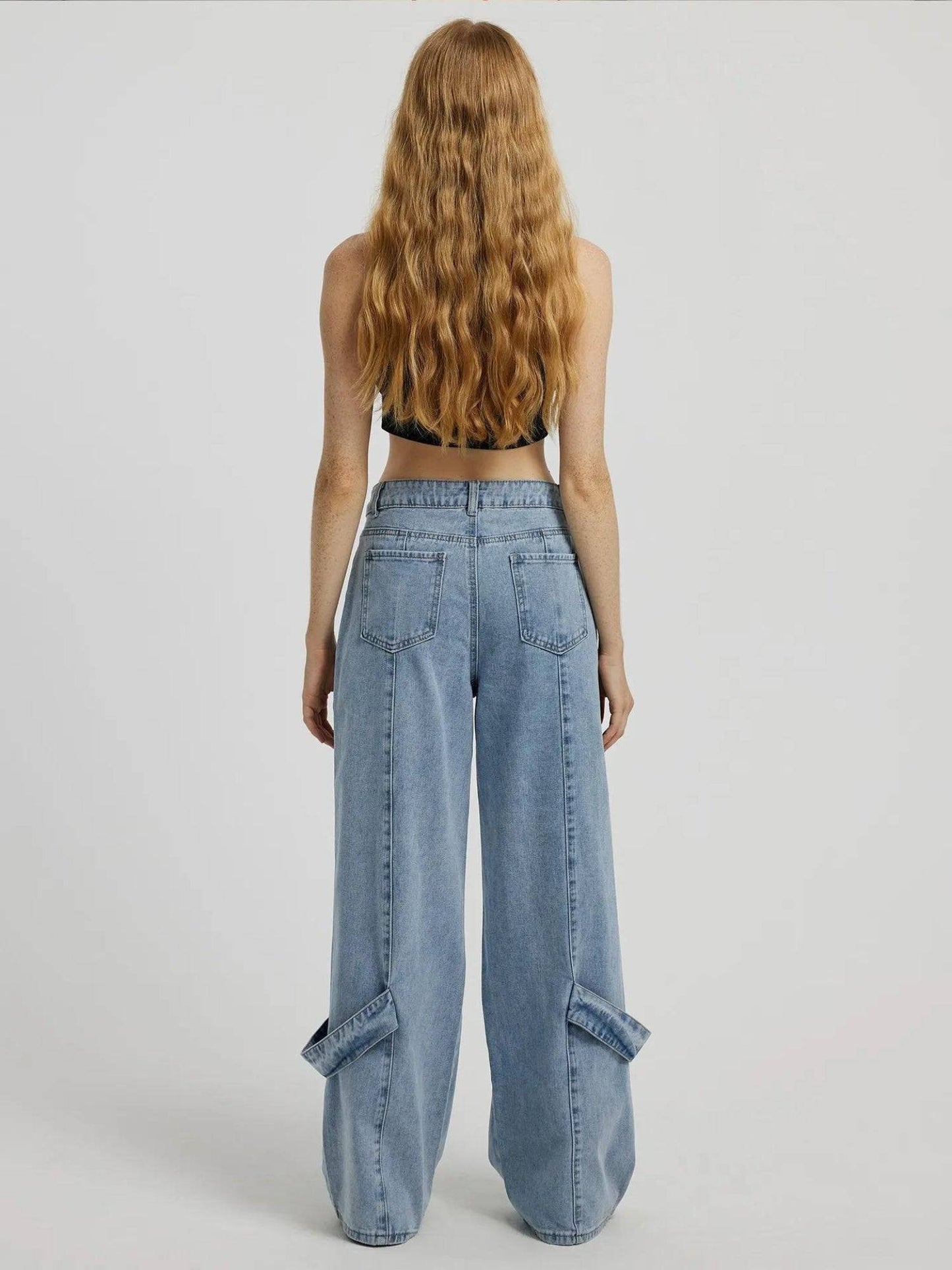 City Roamer Chic Cargo Jeans - Glossia Fashion