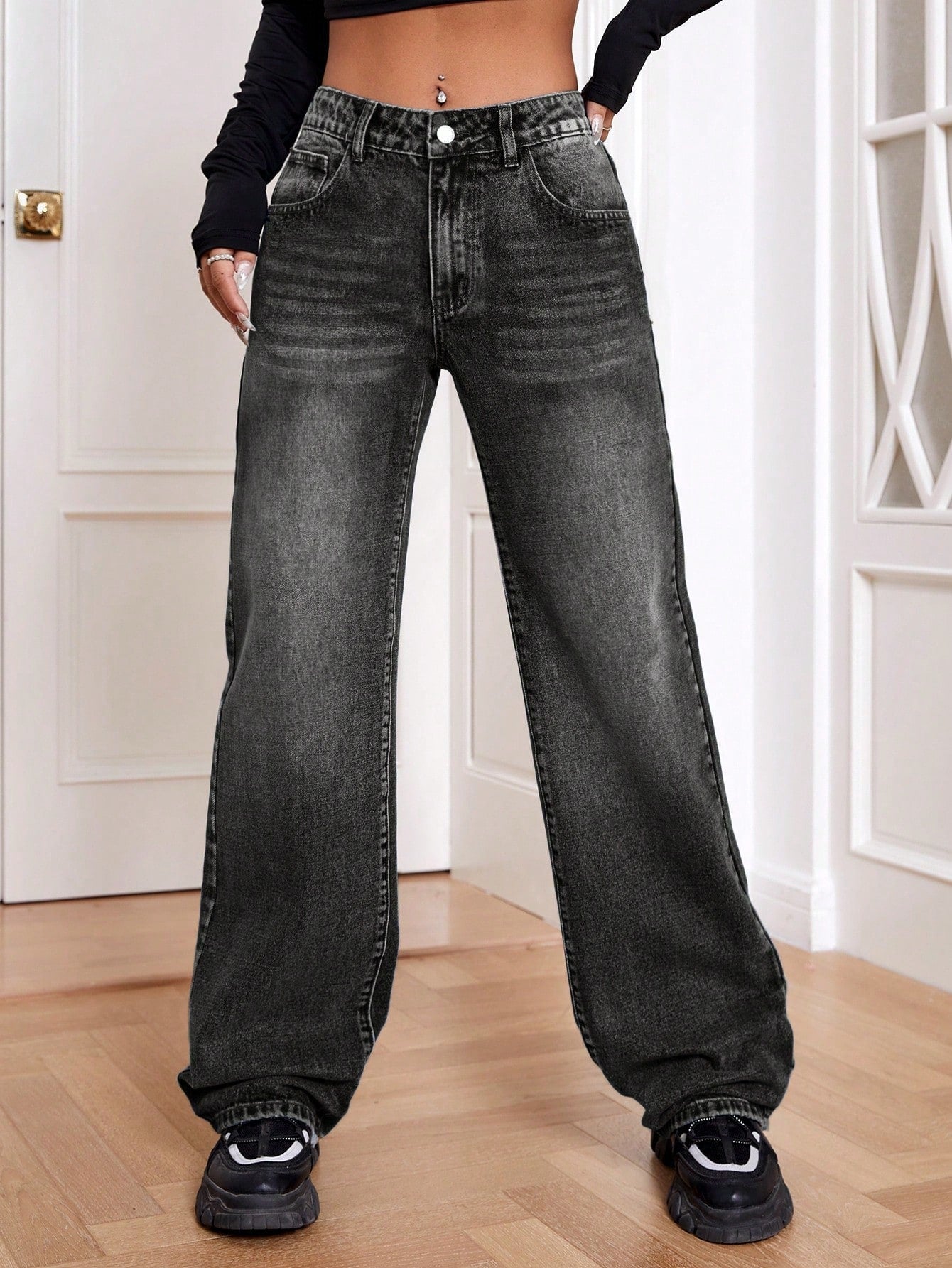 Attitude Fit Straight Leg Jeans