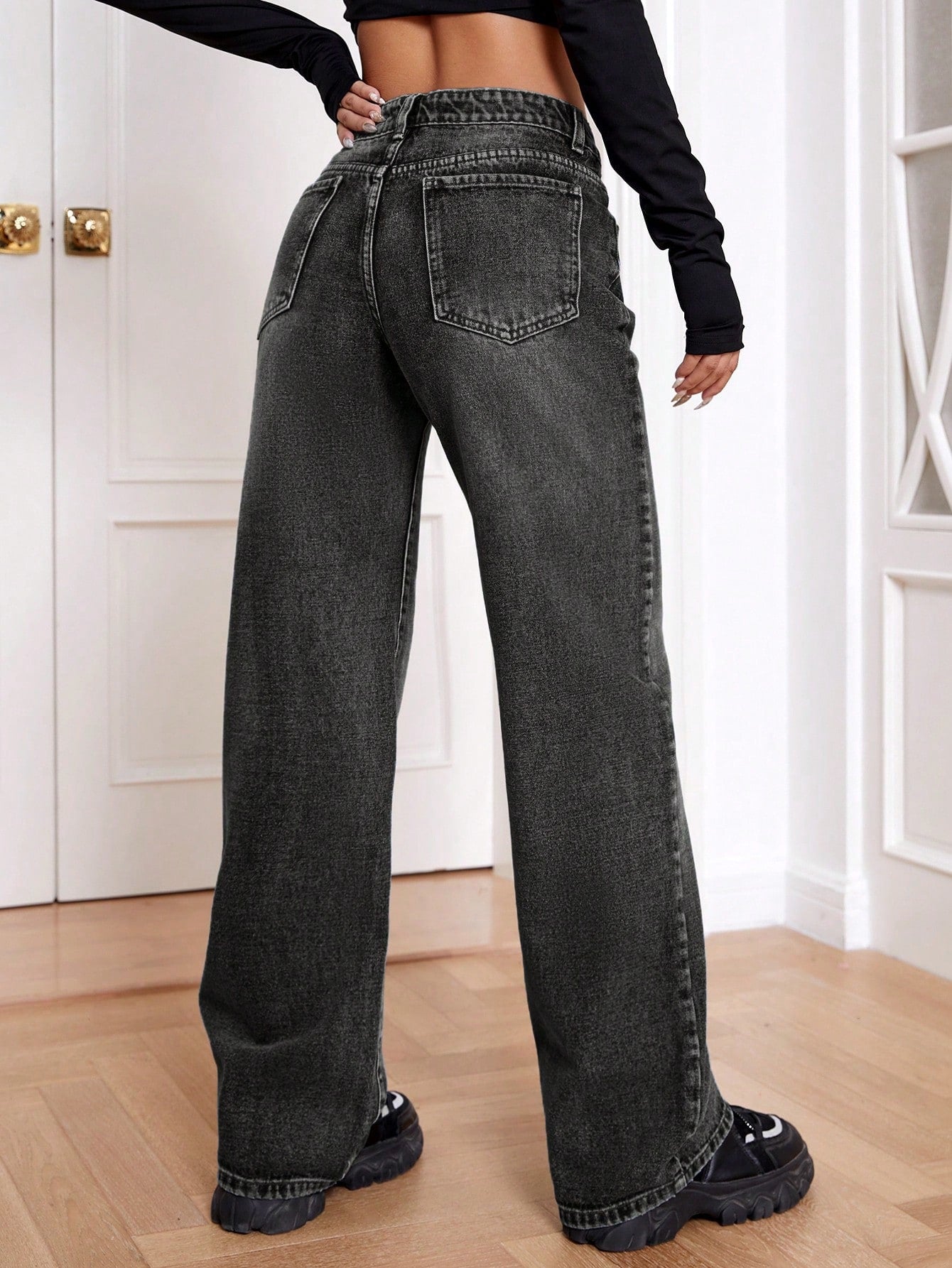 Attitude Fit Straight Leg Jeans