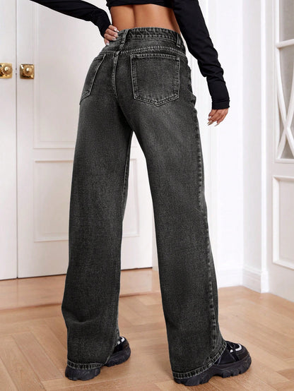 Attitude Fit Straight Leg Jeans