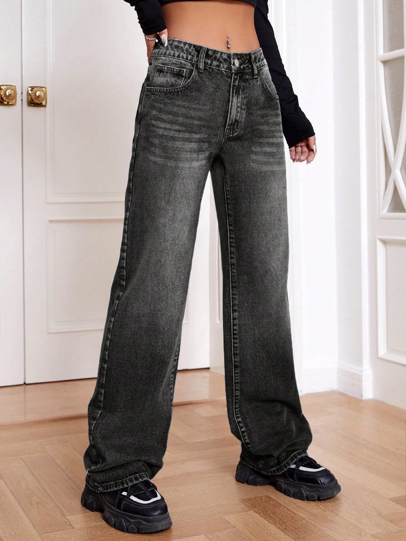Attitude Fit Straight Leg Jeans