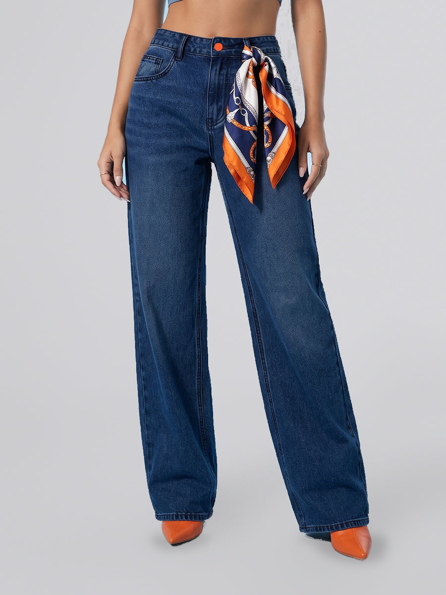 Daily Driver Straight Leg Jeans – Dark Blue