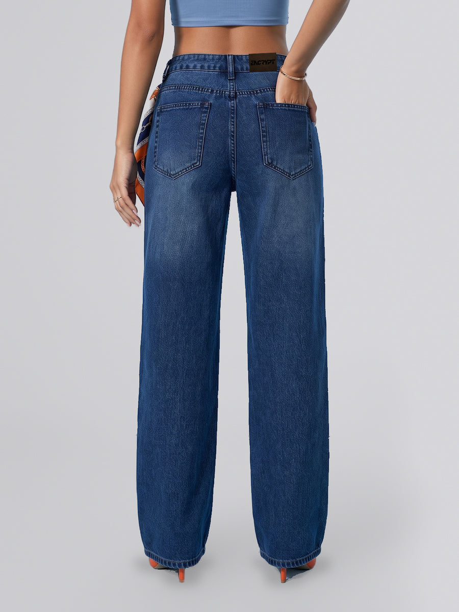 Daily Driver Straight Leg Jeans – Dark Blue