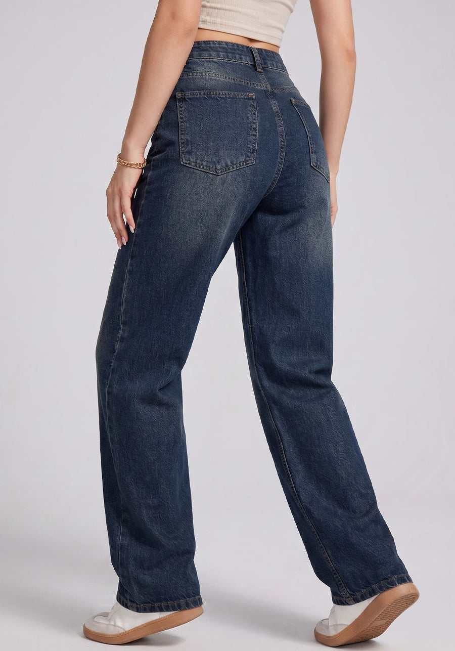 Aqua Tint Straight Fit Jeans