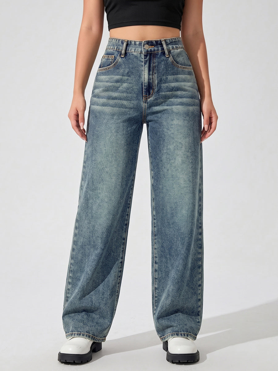Sage Fade Straight Fit Jeans