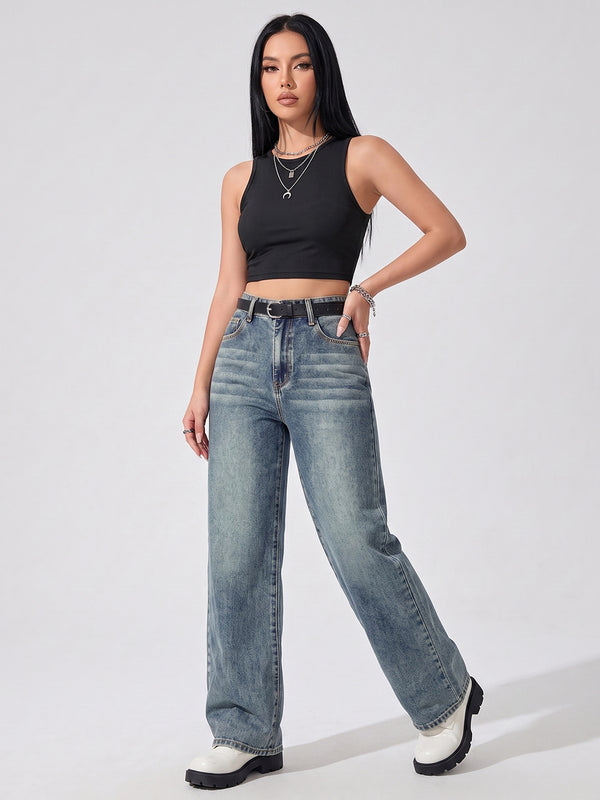 Sage Fade Straight Fit Jeans