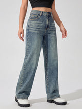 Sage Fade Straight Fit Jeans