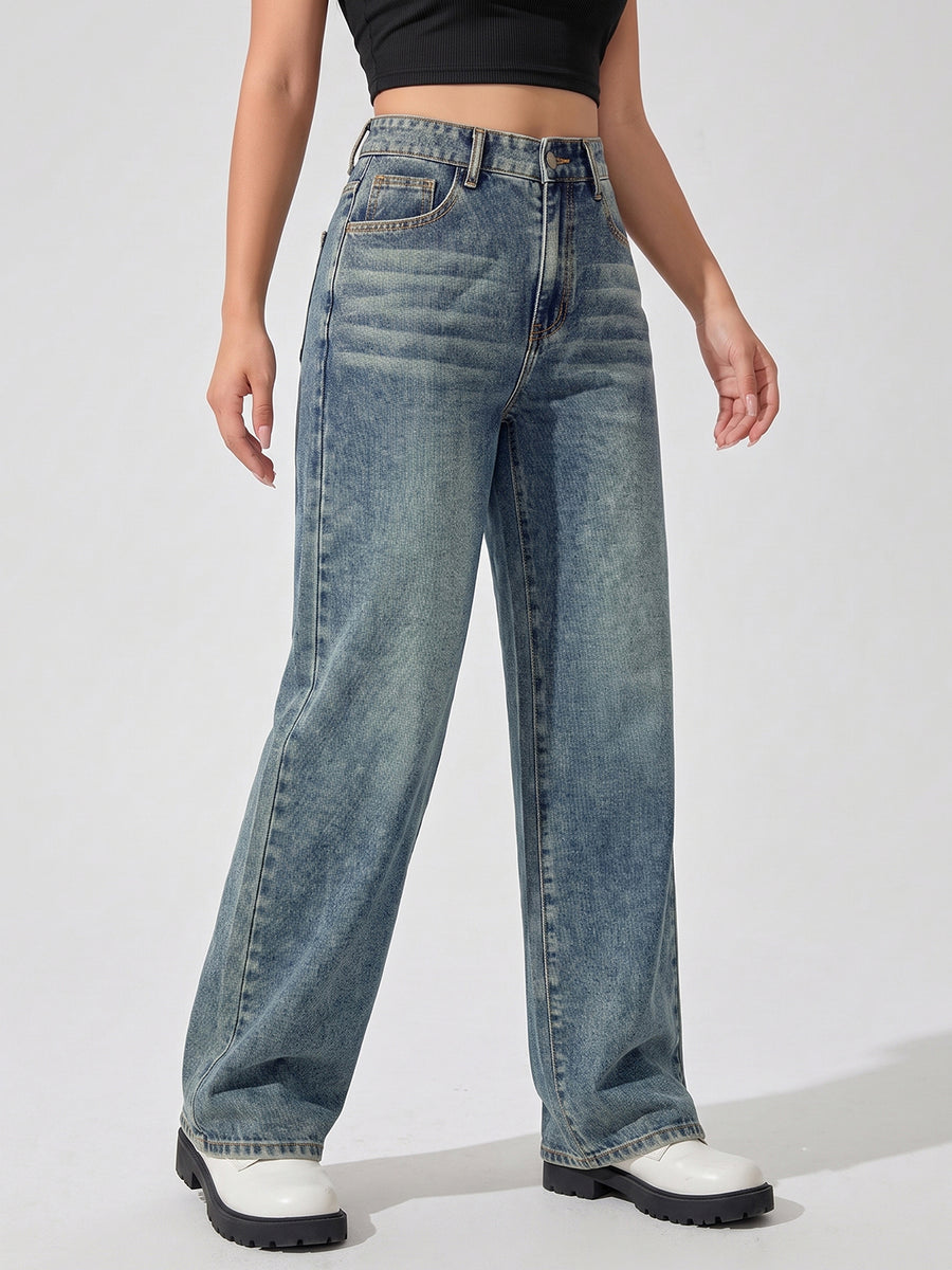 Sage Fade Straight Fit Jeans