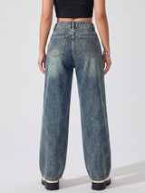Sage Fade Straight Fit Jeans
