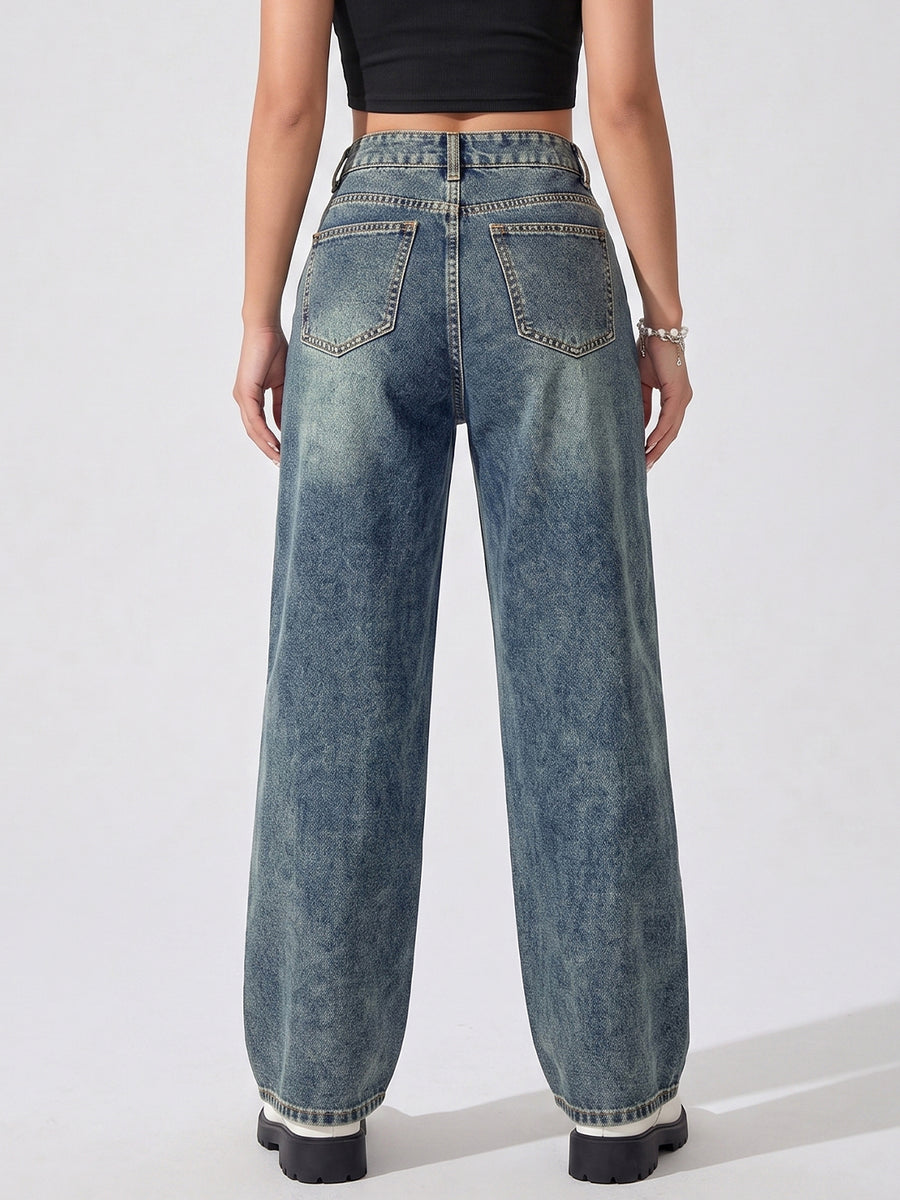 Sage Fade Straight Fit Jeans