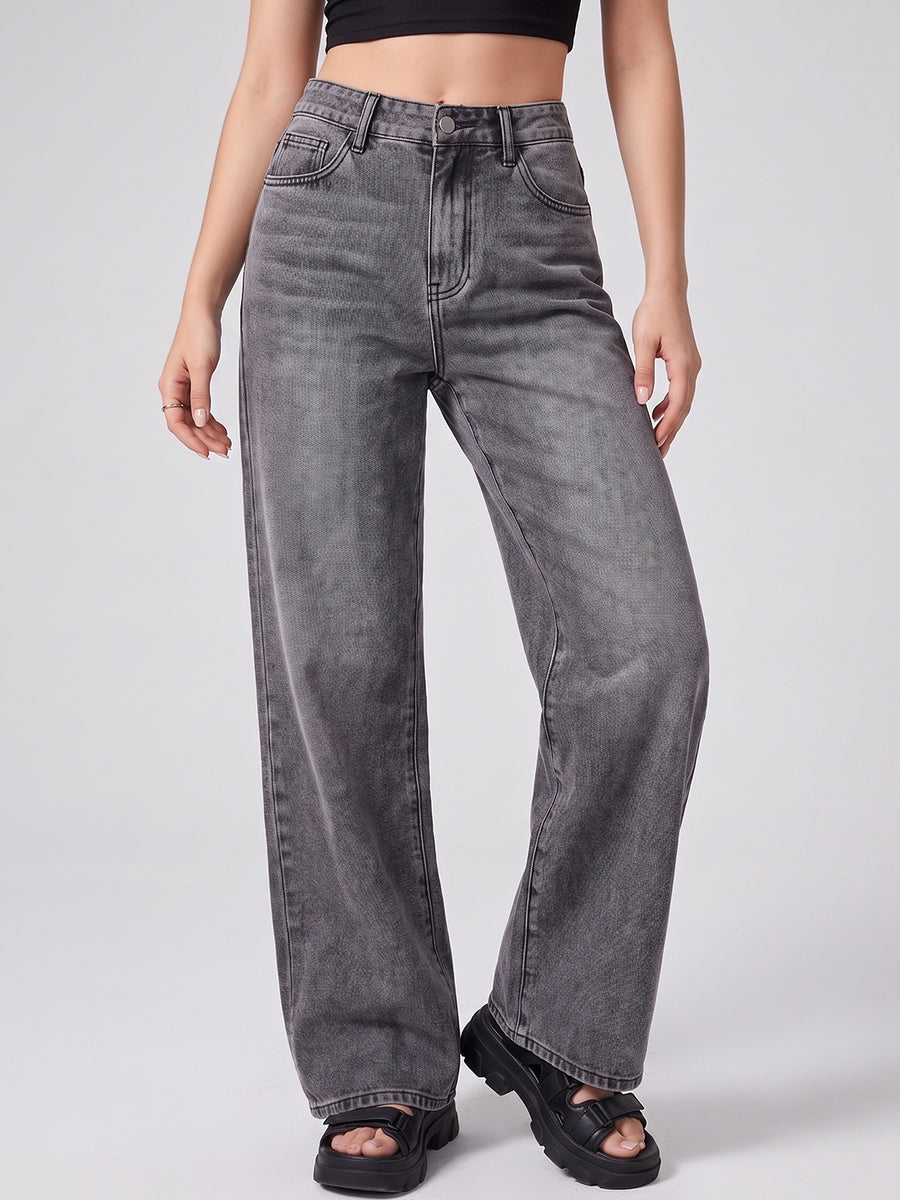 Daily Driver Straight Leg Jeans – Grey
