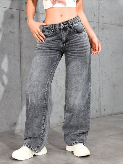 Neat Line Fit Denim Jeans