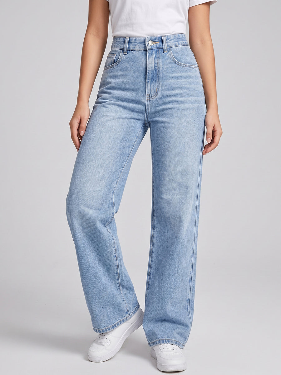 Daily Driver Straight Leg Jeans – Light Blue