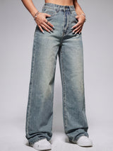 Daily Driver Straight Leg Jeans – Light Green Tint