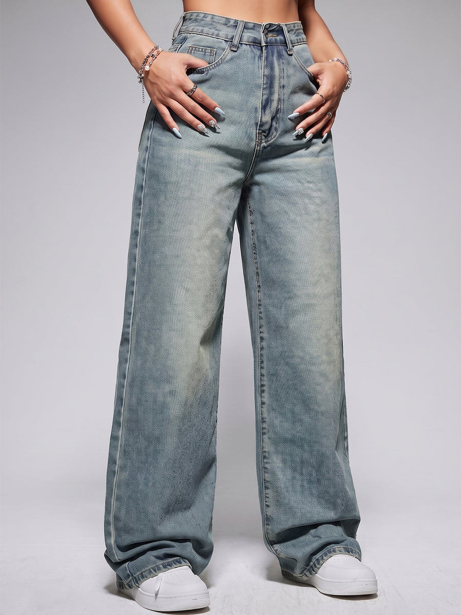 Daily Driver Straight Leg Jeans – Light Green Tint
