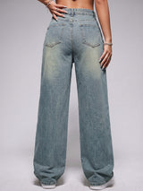 Daily Driver Straight Leg Jeans – Light Green Tint
