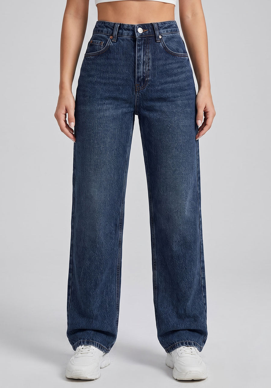 Daily Driver Straight Leg Jeans – Navy Blue