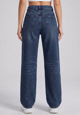 Daily Driver Straight Leg Jeans – Navy Blue