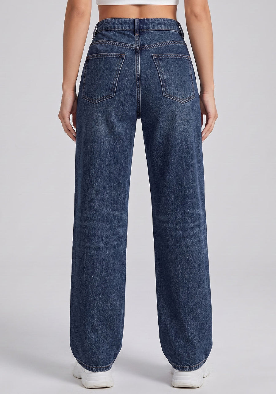 Daily Driver Straight Leg Jeans – Navy Blue