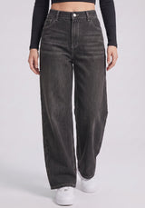 Midnight Acid Wash Wide-Leg Denim