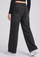 Midnight Acid Wash Wide-Leg Denim