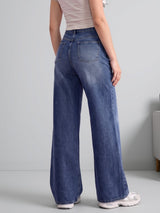 Main Character Wide Leg Jeans – Dark Blue