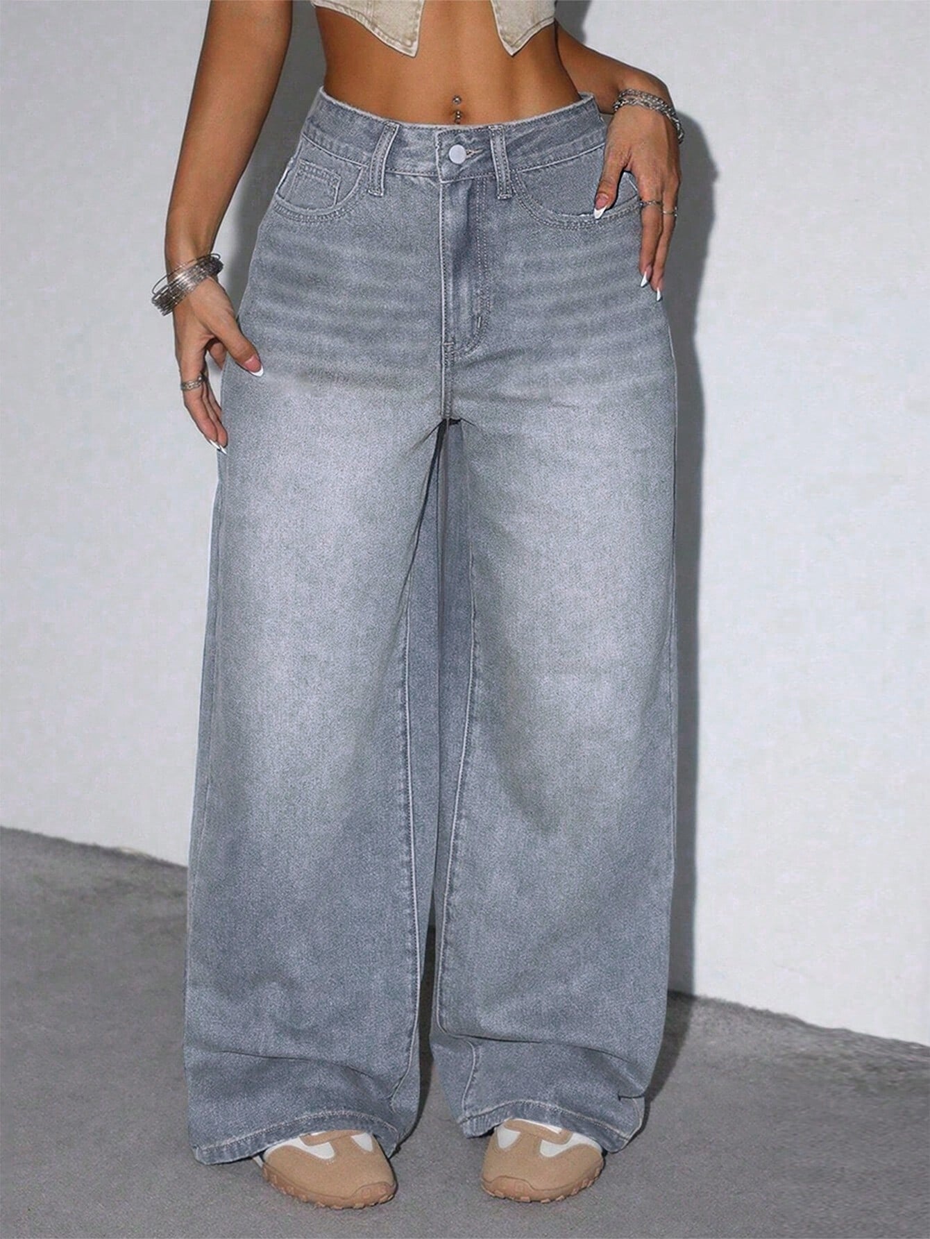 Soft Smoke Wide Denim