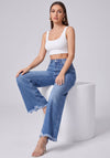 Frayed and Unbothered Cropped Wide Legs