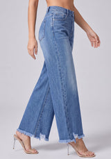 Frayed and Unbothered Cropped Wide Legs