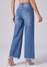 Frayed and Unbothered Cropped Wide Legs