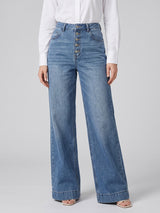Ice Blue Wide-Leg Denim (Copy) (Copy)