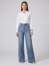 Ice Blue Wide-Leg Denim (Copy) (Copy)