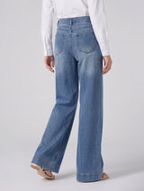 Ice Blue Wide-Leg Denim (Copy) (Copy)