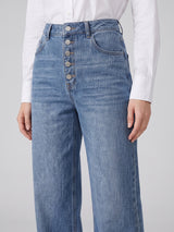 Ice Blue Wide-Leg Denim (Copy) (Copy)