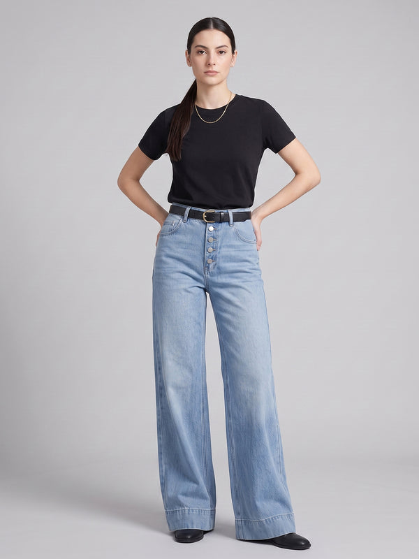 Ice Blue Wide-Leg Denim (Copy)