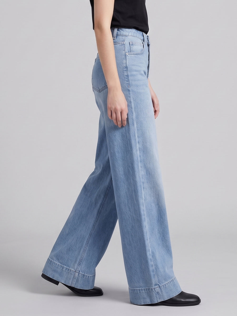 Ice Blue Wide-Leg Denim (Copy)