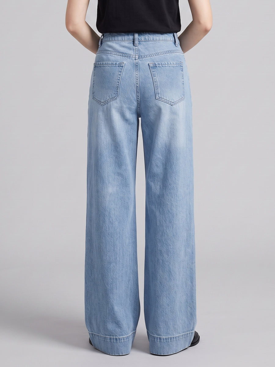 Ice Blue Wide-Leg Denim (Copy)