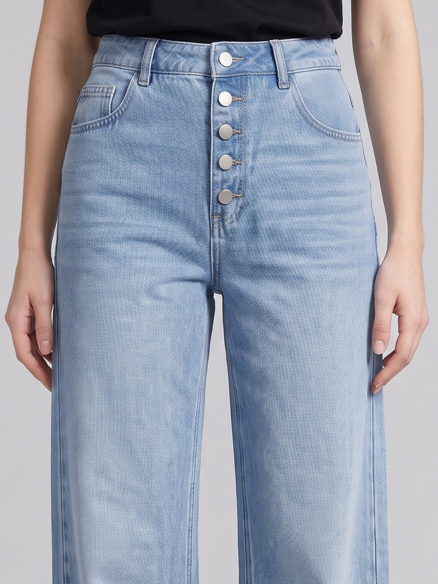 Ice Blue Wide-Leg Denim (Copy)