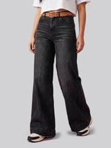 Effortless Era Wide Leg Jeans – Black