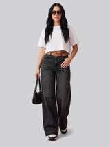 Effortless Era Wide Leg Jeans – Black